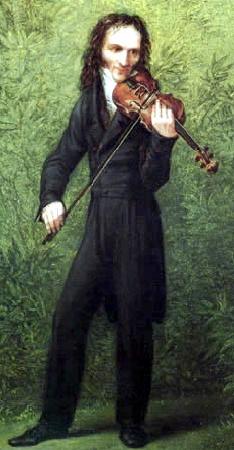 Georg Friedrich Kersting Portrait of Niccolo Paganini oil painting image